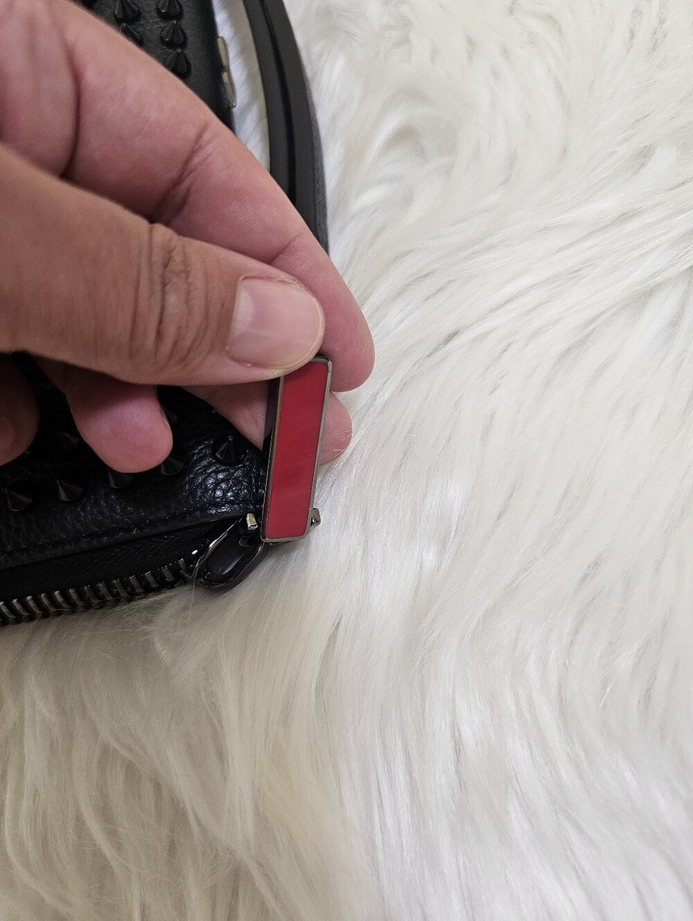 CHRISTIAN LOUBOUTIN BLACK M PANETTONE XL WALLET - Picture 10 of 17